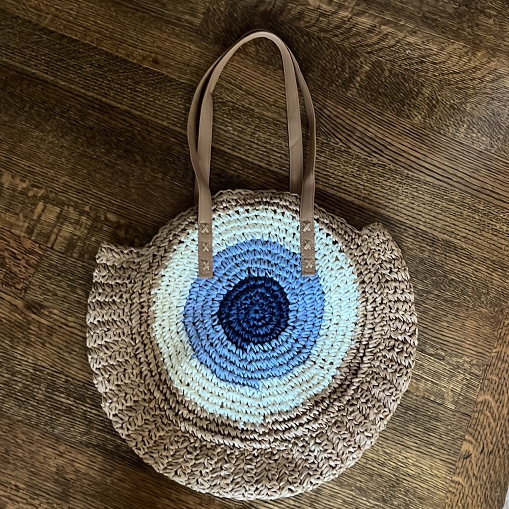 Evil Eye 🧿 Straw Tote